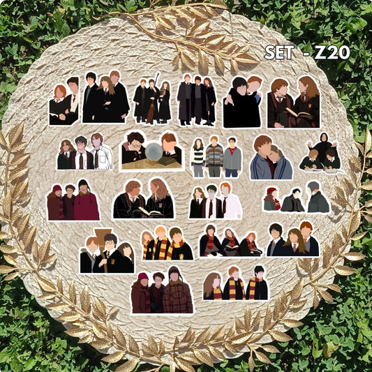 Zestaw naklejek Harry Potter / Harry Potter – Hogwart, domy szkoły magii