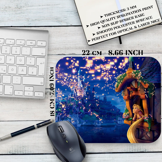 Mousepad Tangled – Disney animation, Rapunzel and Flynn Rider