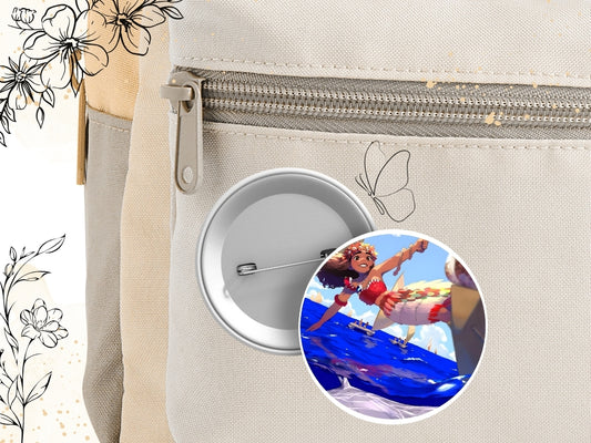 Vaiana pin - Disney movie-inspired, aesthetic pin, Moana, Maui