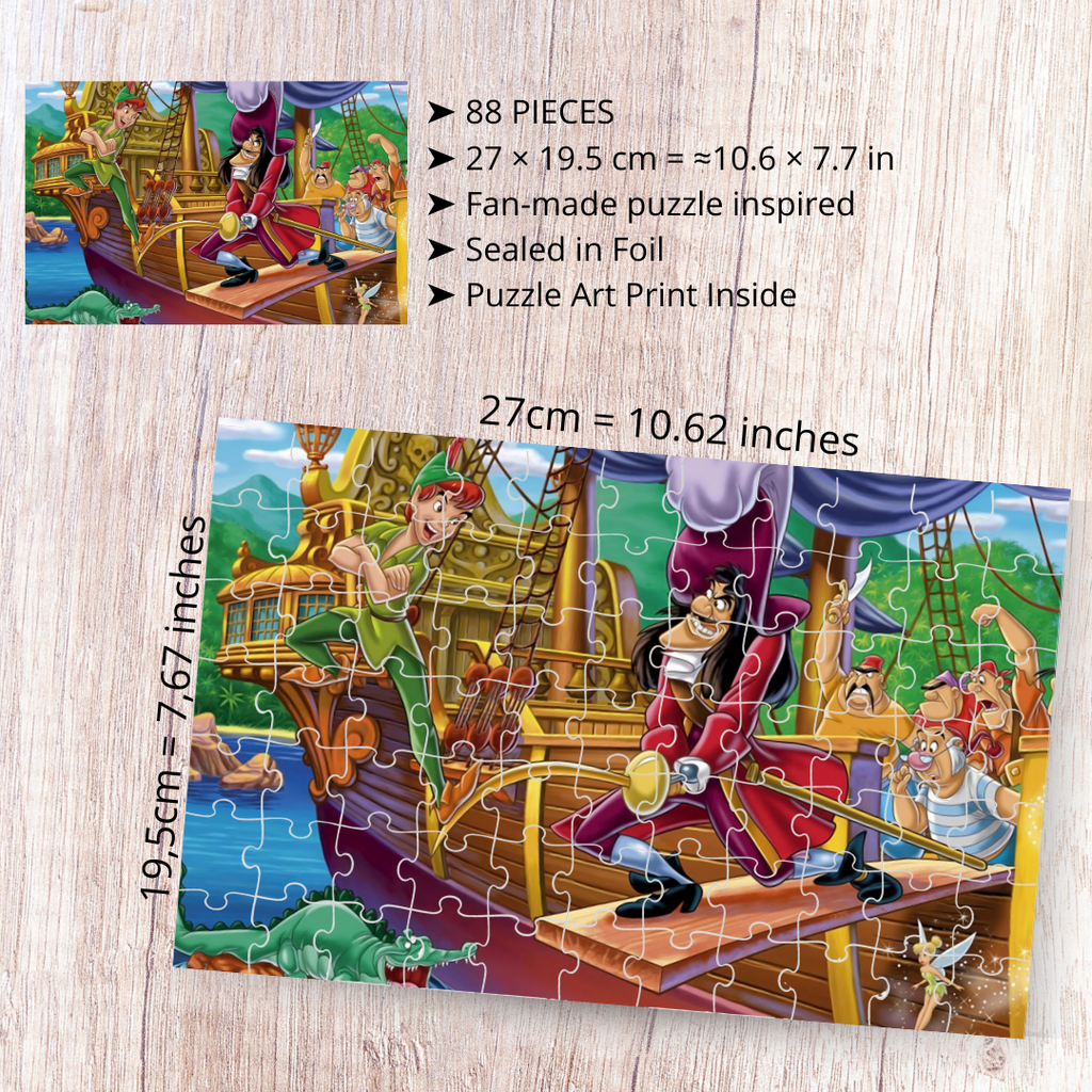 Puzzle 88 elementów – Piotruś Pan / Peter Pan