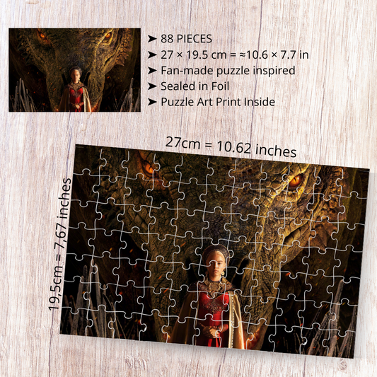 House of the Dragon Puzzle - fantasy, Game of Thrones universe