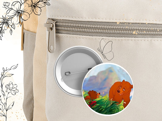 My Brother Bear pin - inspired by Disney movie, aesthetic pin, Koda, Kenai