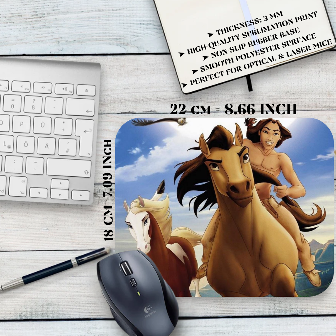 Mustang: Spirit of the Cimarron mouse pad - animation