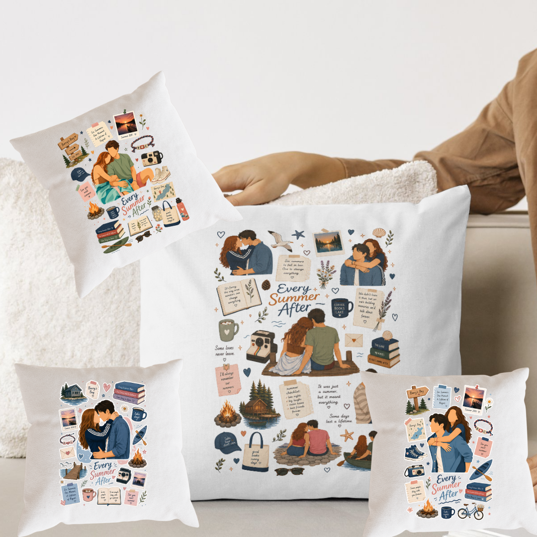 Poszewka dekoracyjna Każdy kolejny rok – bookish romance i BookTok aesthetic