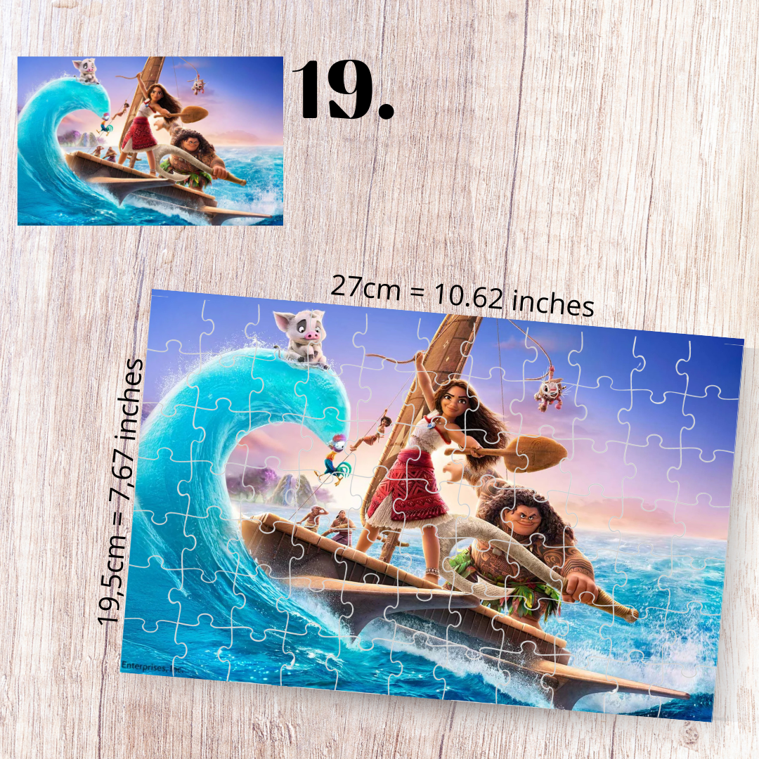 Puzzle 88 Pieces - Moana Inspired