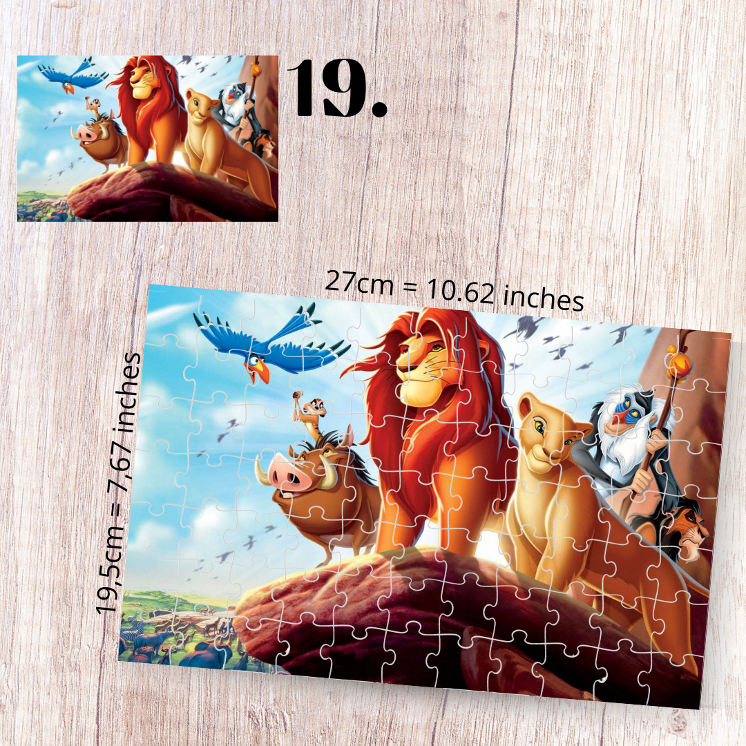 The Lion King puzzle - Simba, Nala, Timon and Pumbaa
