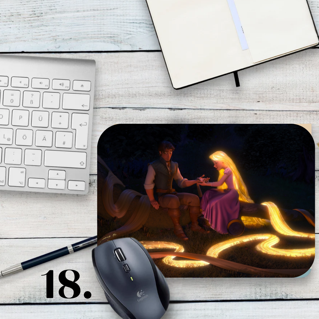 Mousepad Tangled – Disney animation, Rapunzel and Flynn Rider
