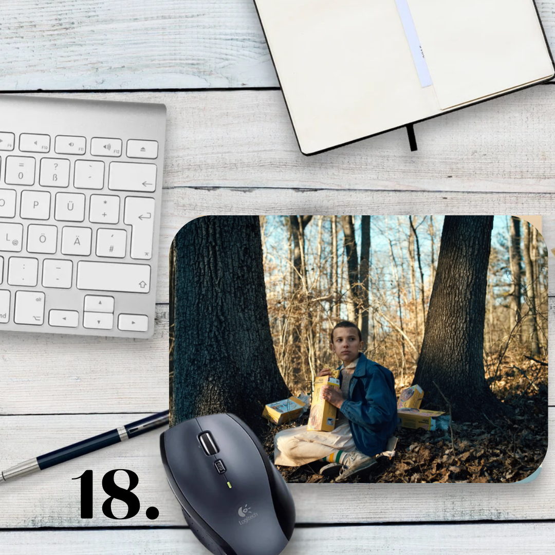 Podkładka pod mysz Stranger Things / Stranger Things – serial Netflix, Hawkins, Eleven