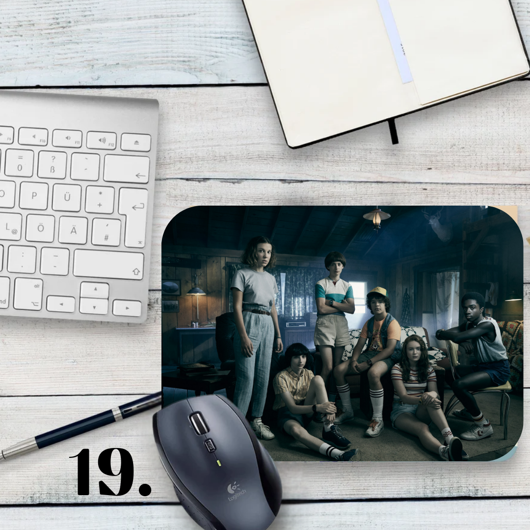Podkładka pod mysz Stranger Things / Stranger Things – serial Netflix, Hawkins, Eleven