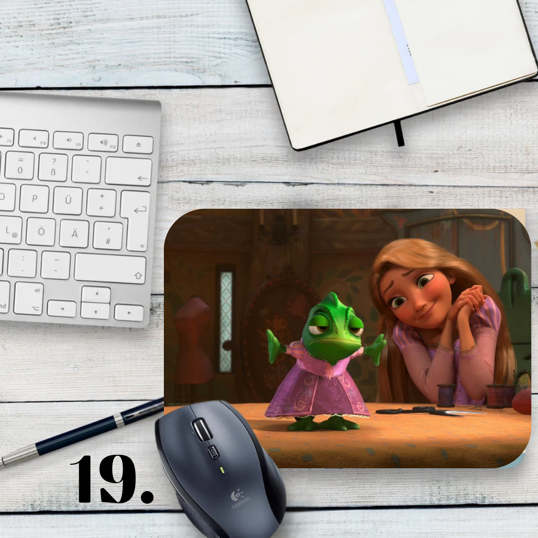 Podkładka pod mysz Zaplątani / Tangled – animacja Disney, Roszpunka i Flynn Rider