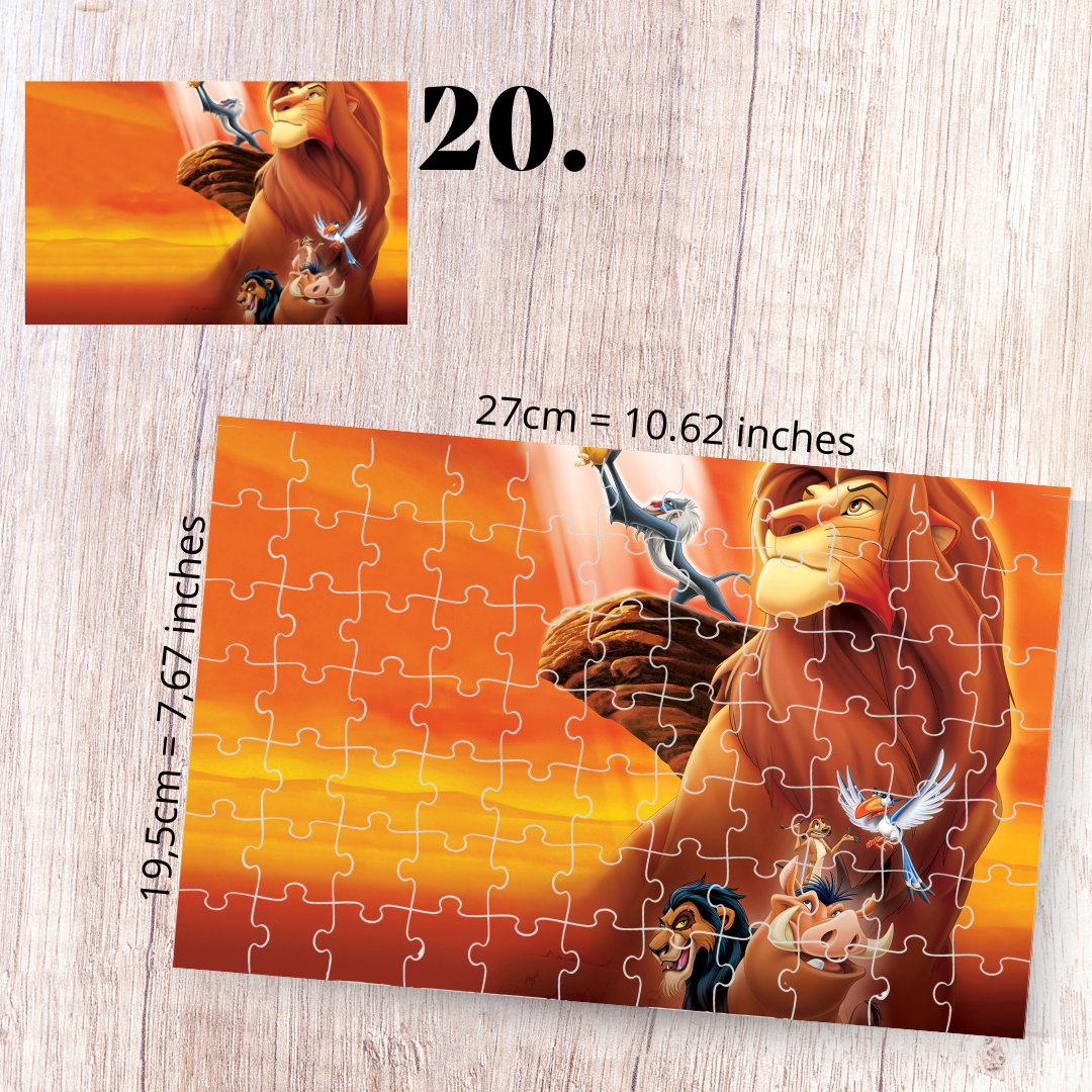 The Lion King puzzle - Simba, Nala, Timon and Pumbaa