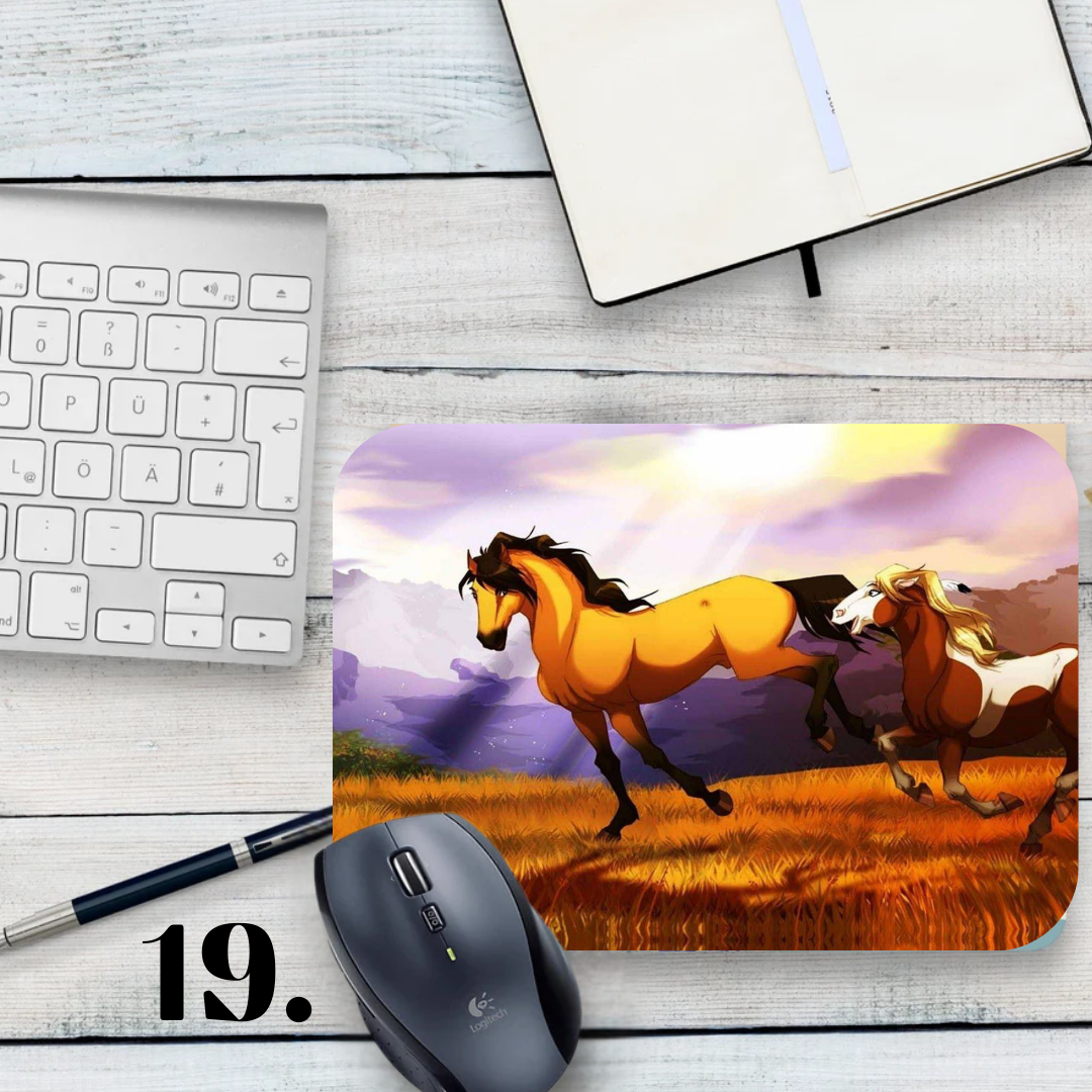 Mustang: Spirit of the Cimarron mouse pad - animation