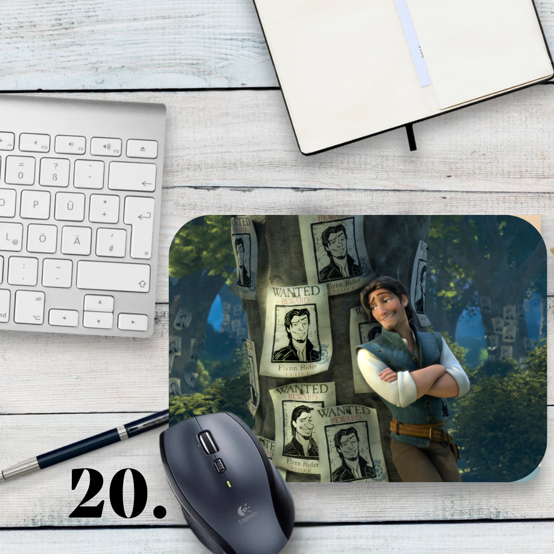Mousepad Tangled – Disney animation, Rapunzel and Flynn Rider