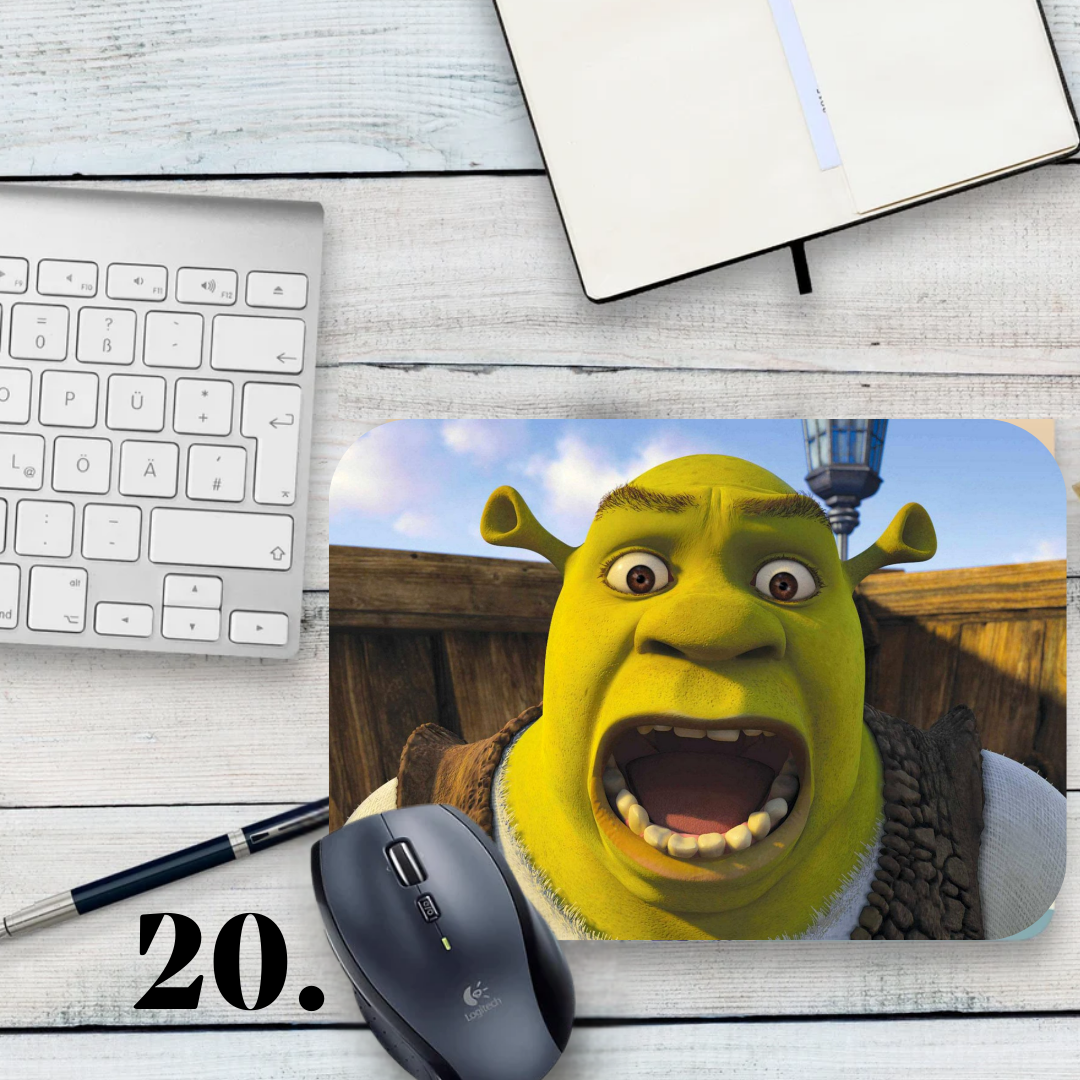 Mouse pad Shrek / Shrek – Shrek, Fiona and Donkey