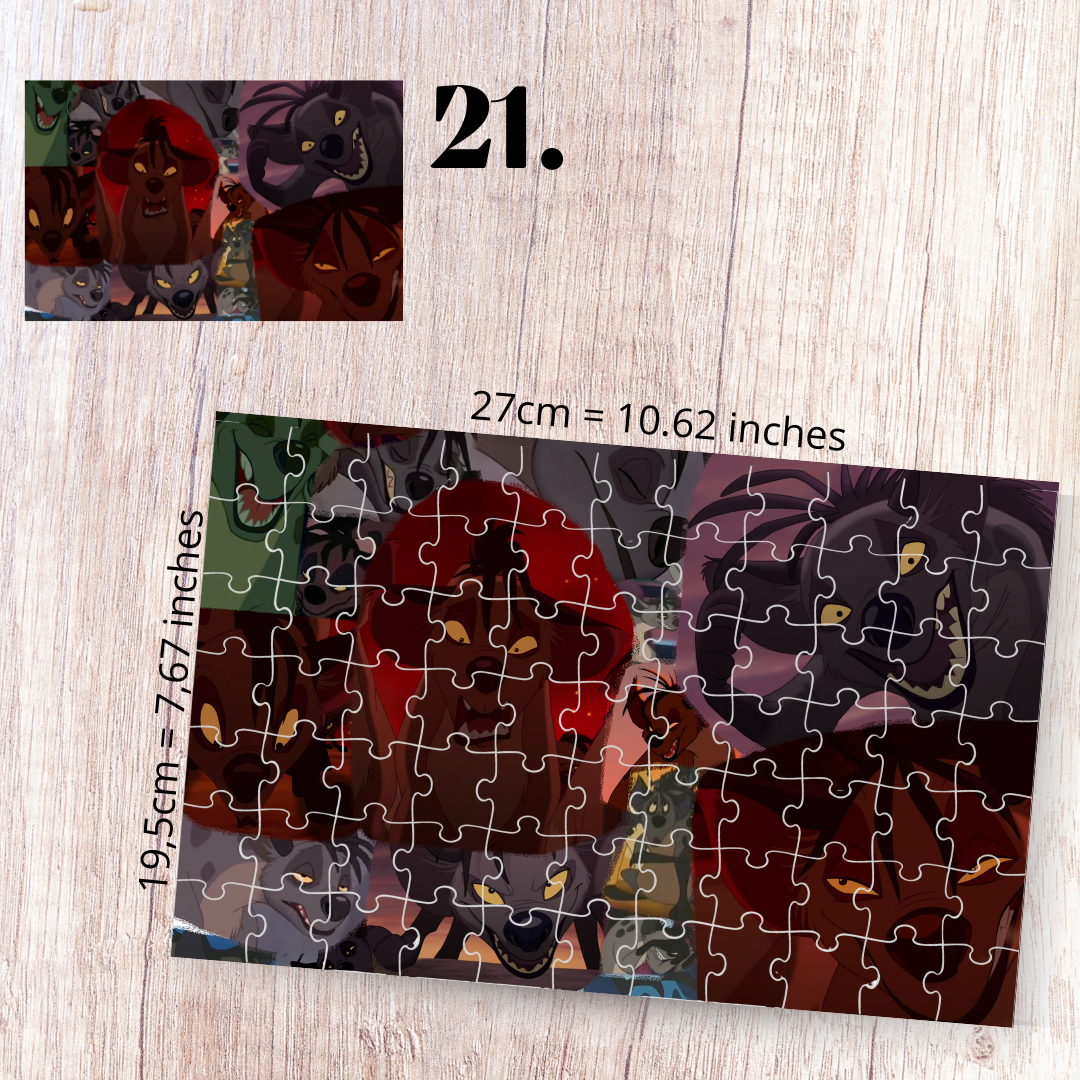 The Lion King puzzle - Simba, Nala, Timon and Pumbaa