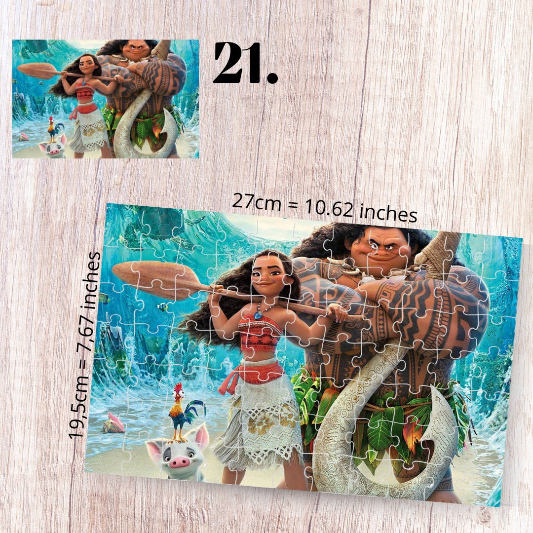 Puzzle 88 Pieces - Moana Inspired