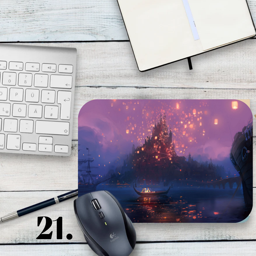 Podkładka pod mysz Zaplątani / Tangled – animacja Disney, Roszpunka i Flynn Rider