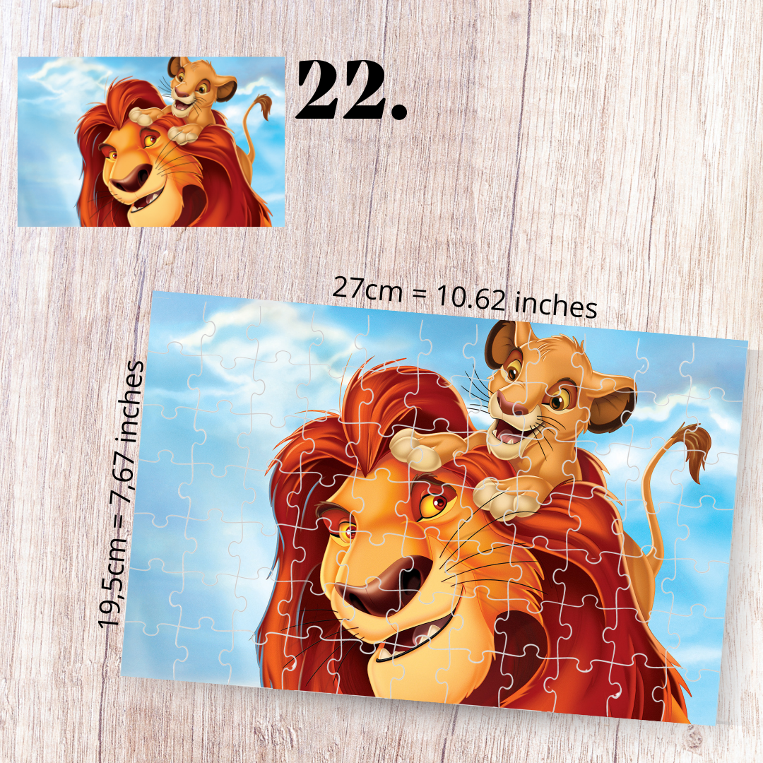 The Lion King puzzle - Simba, Nala, Timon and Pumbaa