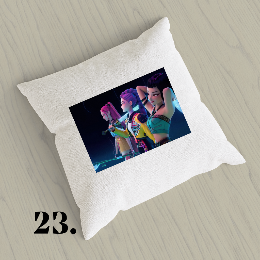 K-Pop Demon Hunters, Suho, Hana, Jiyoon, Netflix 2025 | Inspired Pillow Cover | 15x15in Sublimation Microfiber Cushion Case