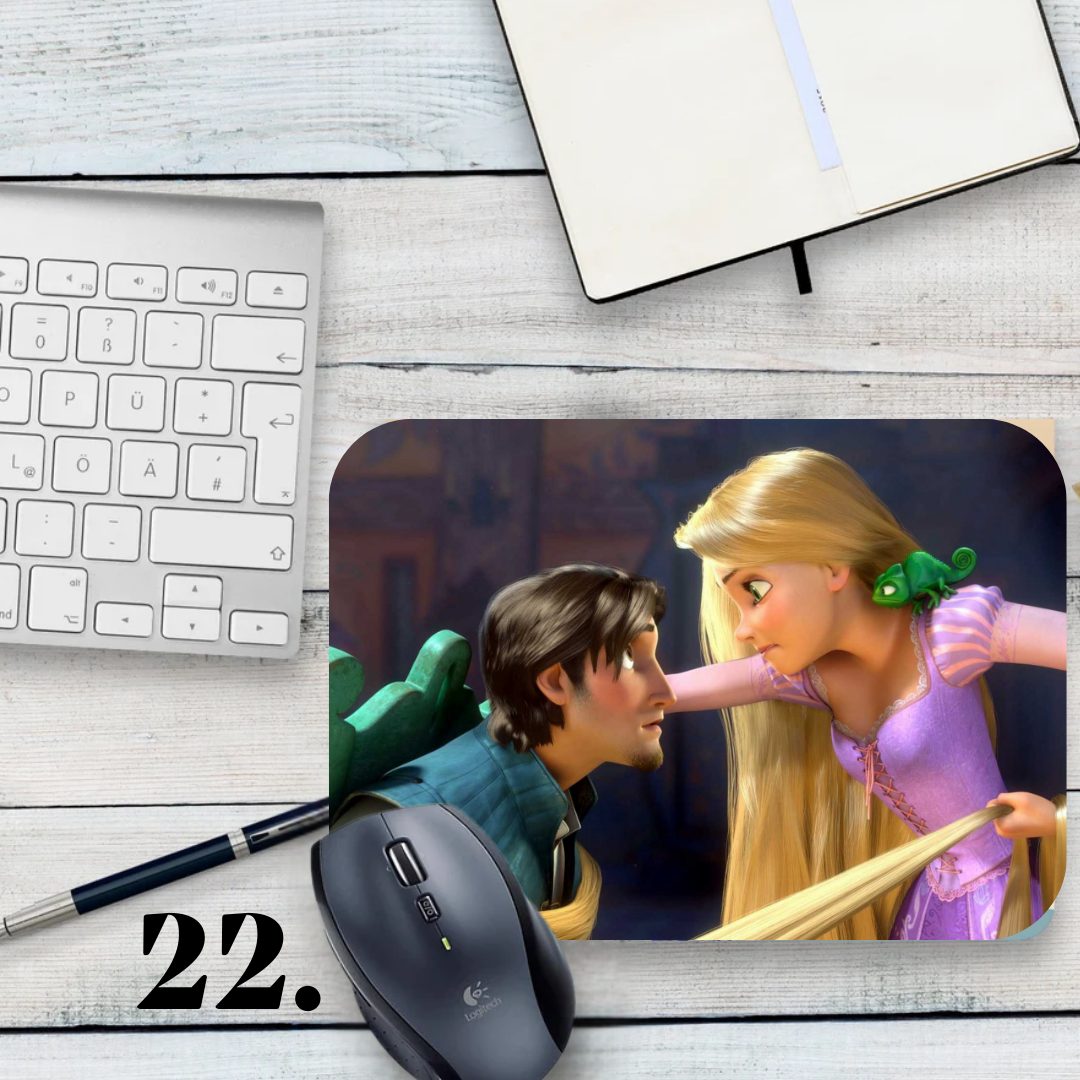 Podkładka pod mysz Zaplątani / Tangled – animacja Disney, Roszpunka i Flynn Rider