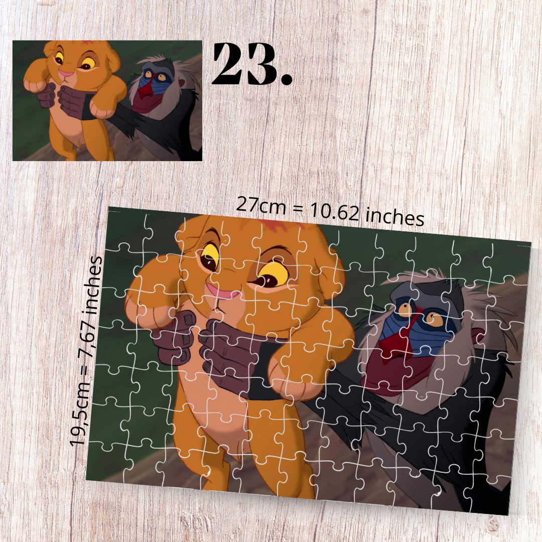 The Lion King puzzle - Simba, Nala, Timon and Pumbaa
