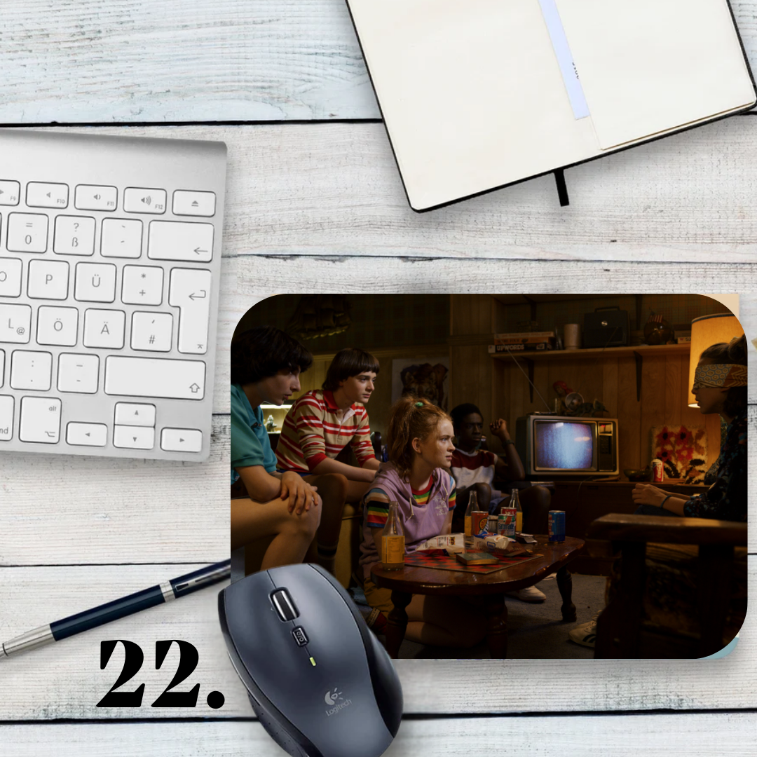 Podkładka pod mysz Stranger Things / Stranger Things – serial Netflix, Hawkins, Eleven