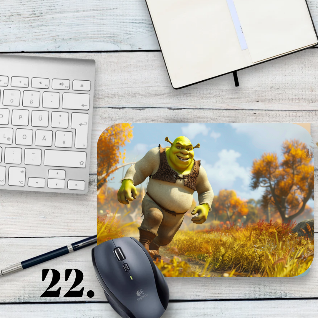 Mouse pad Shrek / Shrek – Shrek, Fiona and Donkey