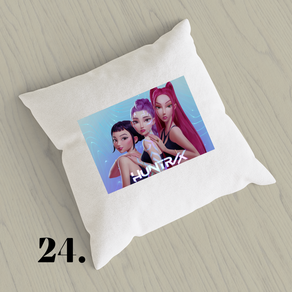 K-Pop Demon Hunters, Suho, Hana, Jiyoon, Netflix 2025 | Inspired Pillow Cover | 15x15in Sublimation Microfiber Cushion Case