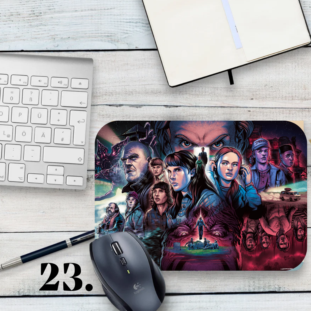 Podkładka pod mysz Stranger Things / Stranger Things – serial Netflix, Hawkins, Eleven