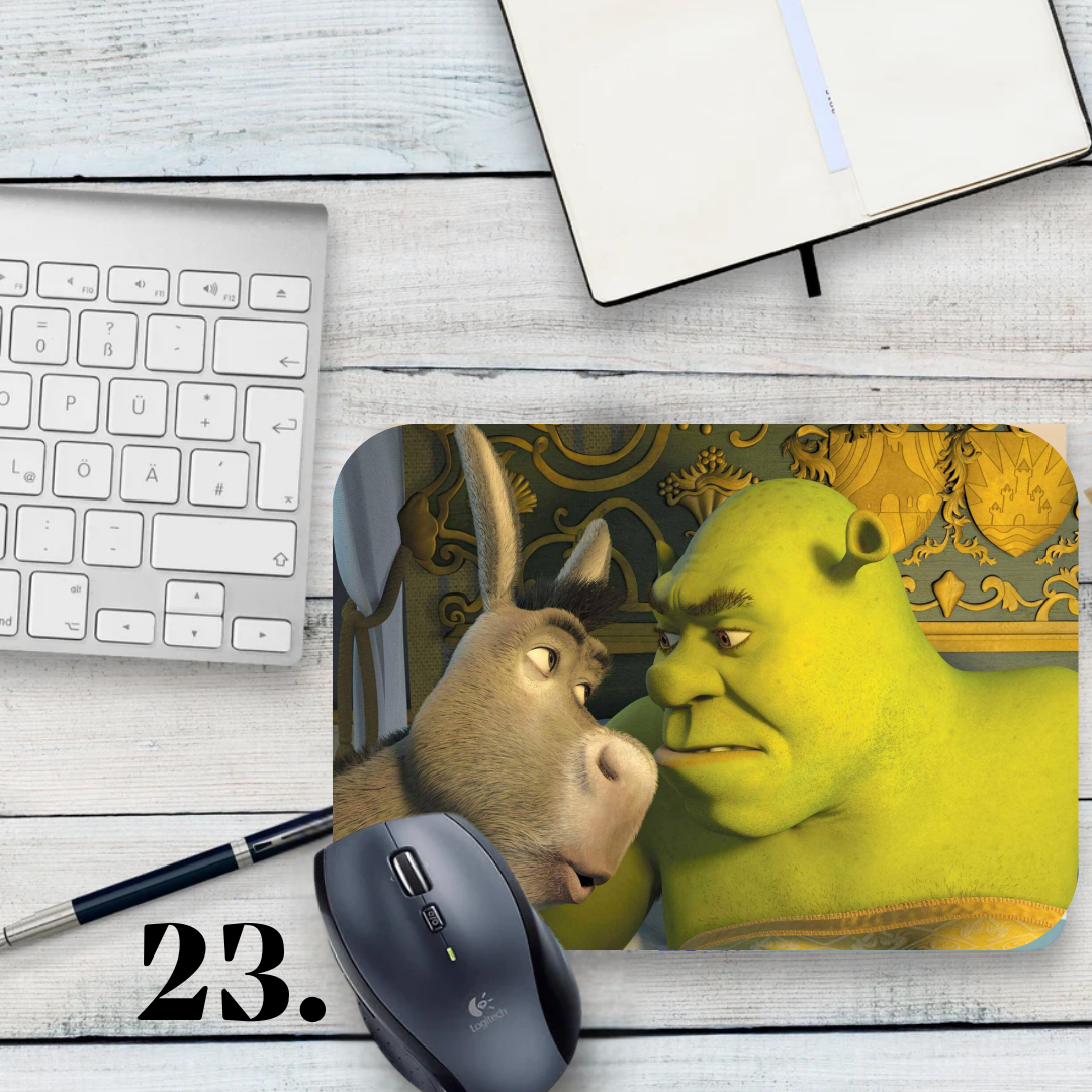 Mouse pad Shrek / Shrek – Shrek, Fiona and Donkey
