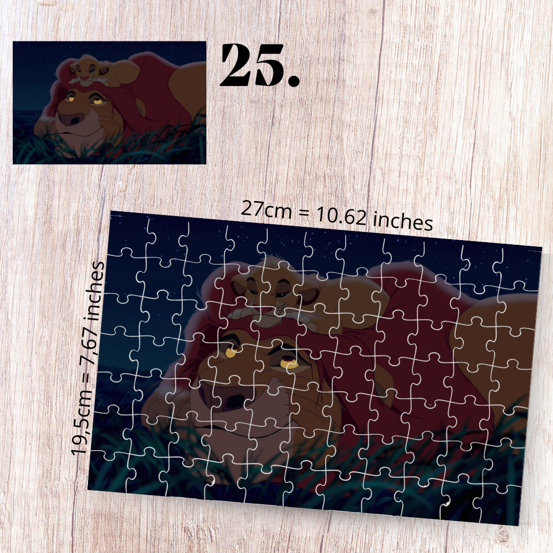 The Lion King puzzle - Simba, Nala, Timon and Pumbaa