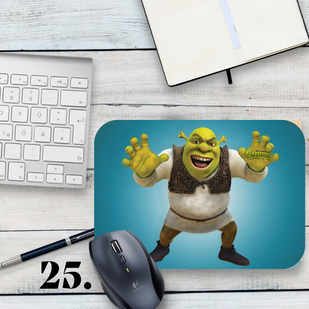 Mouse pad Shrek / Shrek – Shrek, Fiona and Donkey