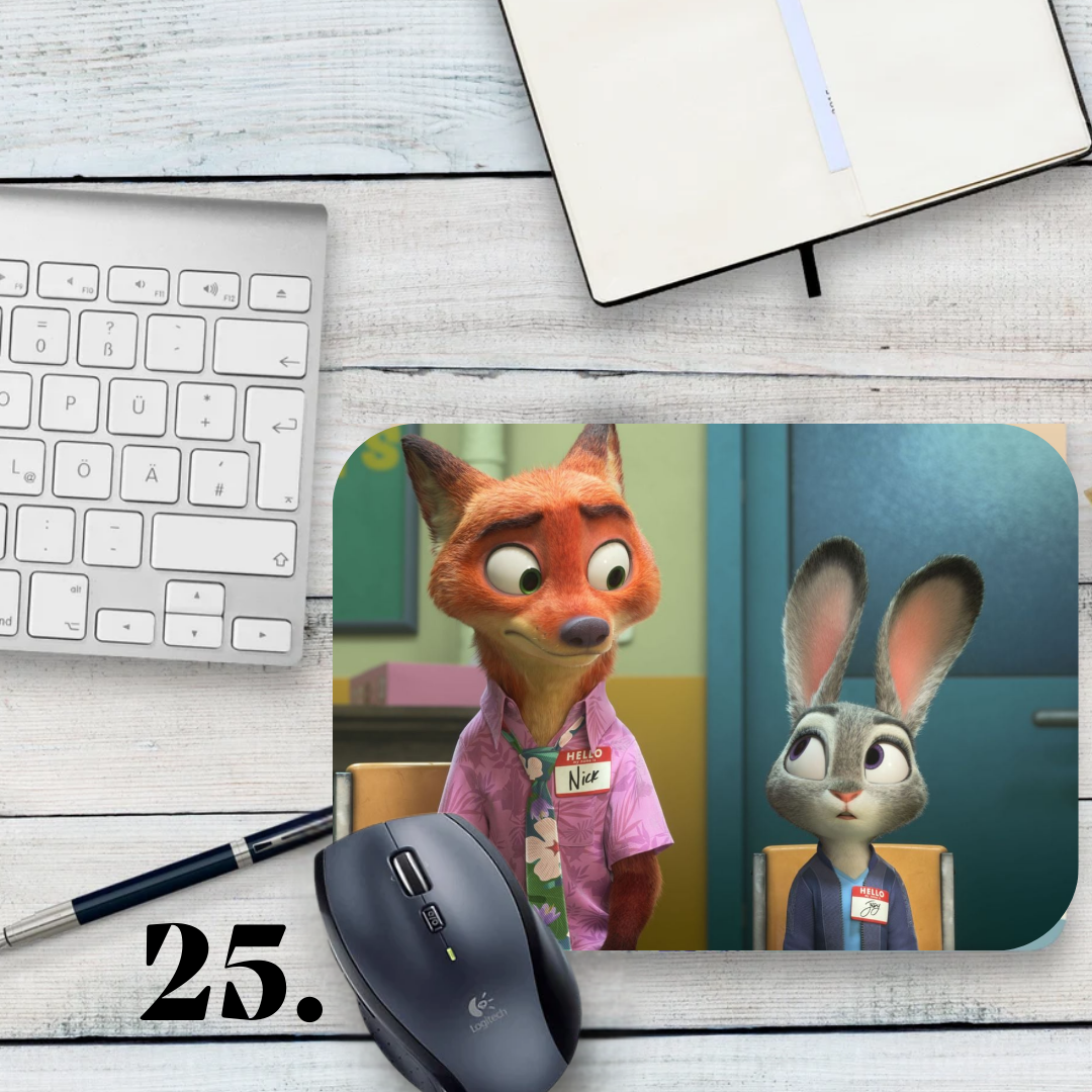 Podkładka pod mysz Zwierzogród / Zootopia – Judy Hopps i Nick Wilde