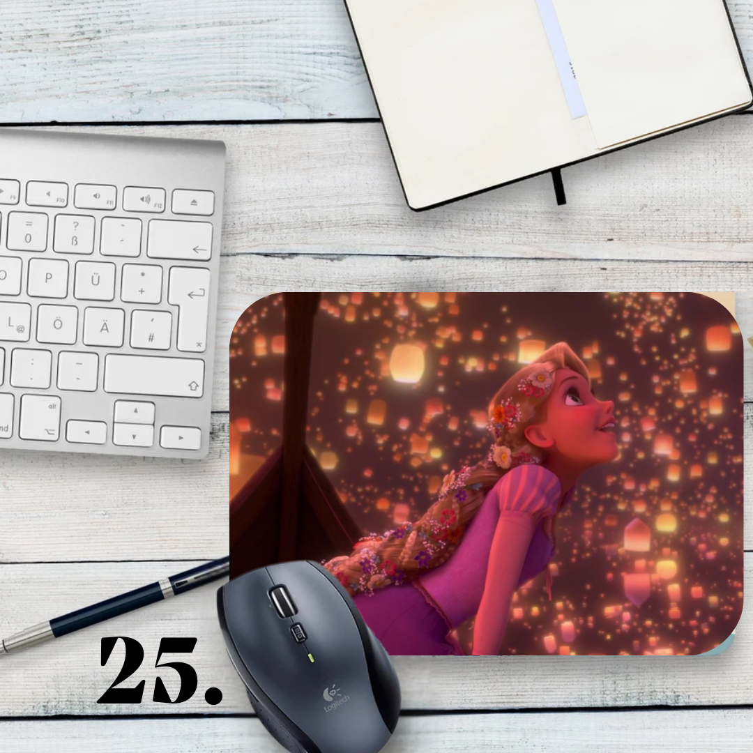 Podkładka pod mysz Zaplątani / Tangled – animacja Disney, Roszpunka i Flynn Rider