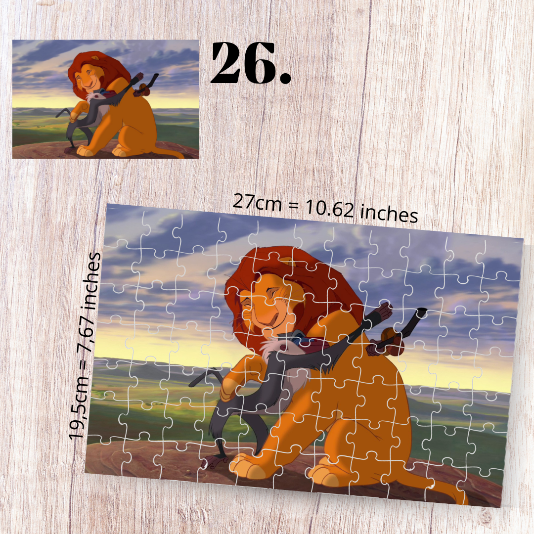 Puzzle 88 Pieces - The Lion King Inspired