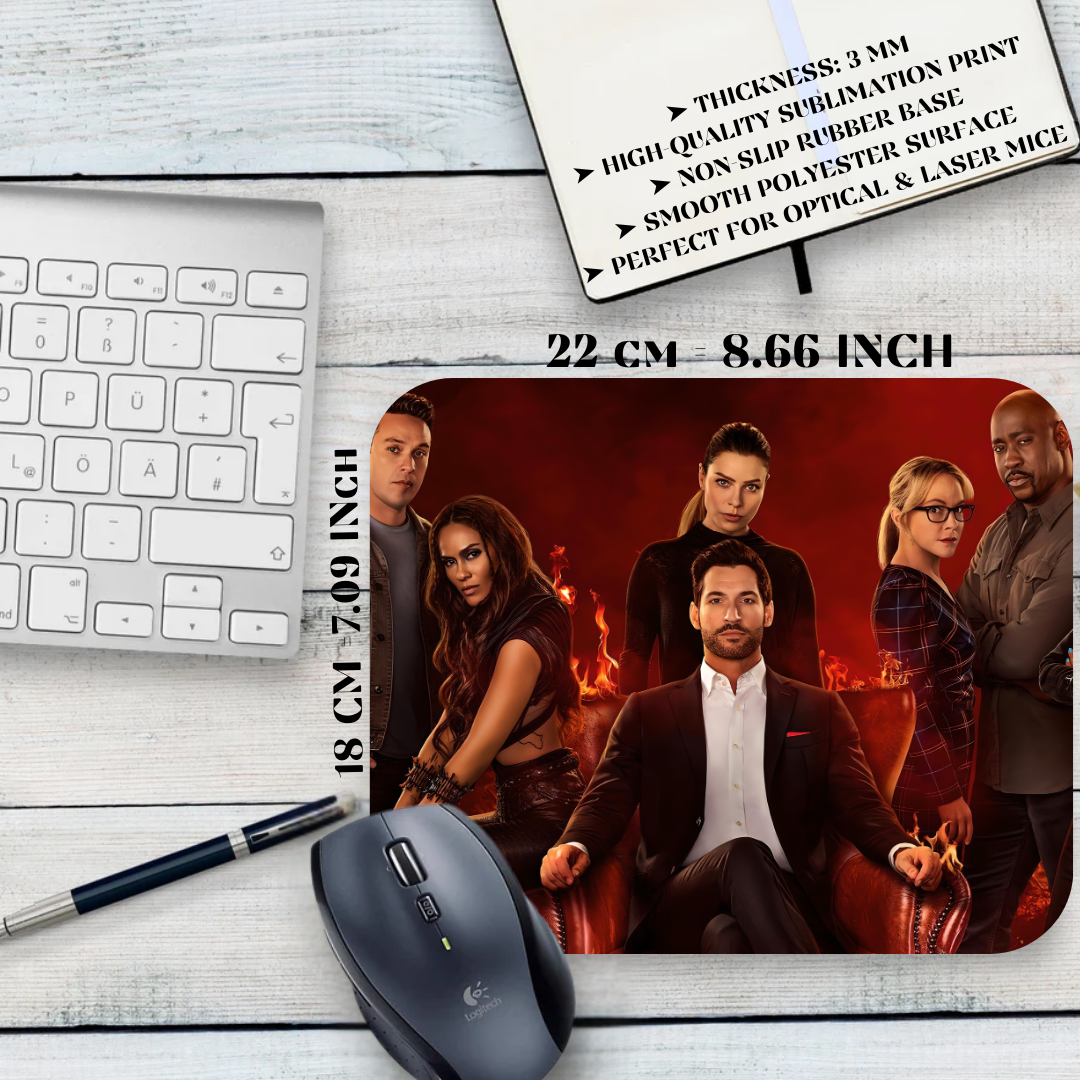 Podkładka pod mysz Lucifer / Lucifer – serial fantasy Netflix