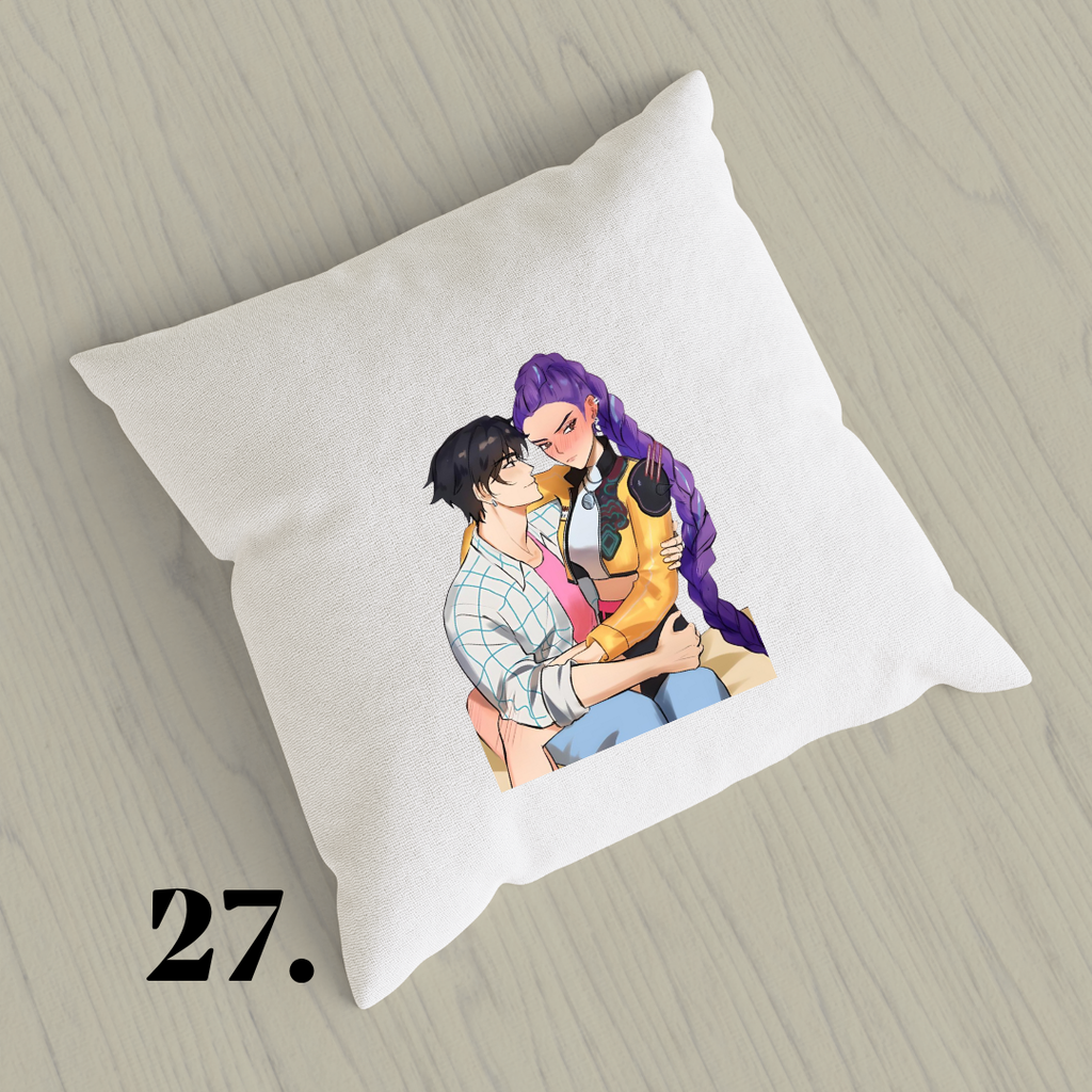 K-Pop Demon Hunters, Suho, Hana, Jiyoon, Netflix 2025 | Inspired Pillow Cover | 15x15in Sublimation Microfiber Cushion Case