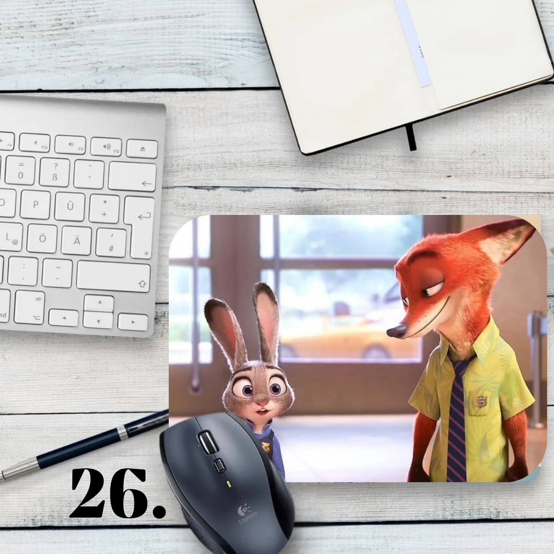 Podkładka pod mysz Zwierzogród / Zootopia – Judy Hopps i Nick Wilde