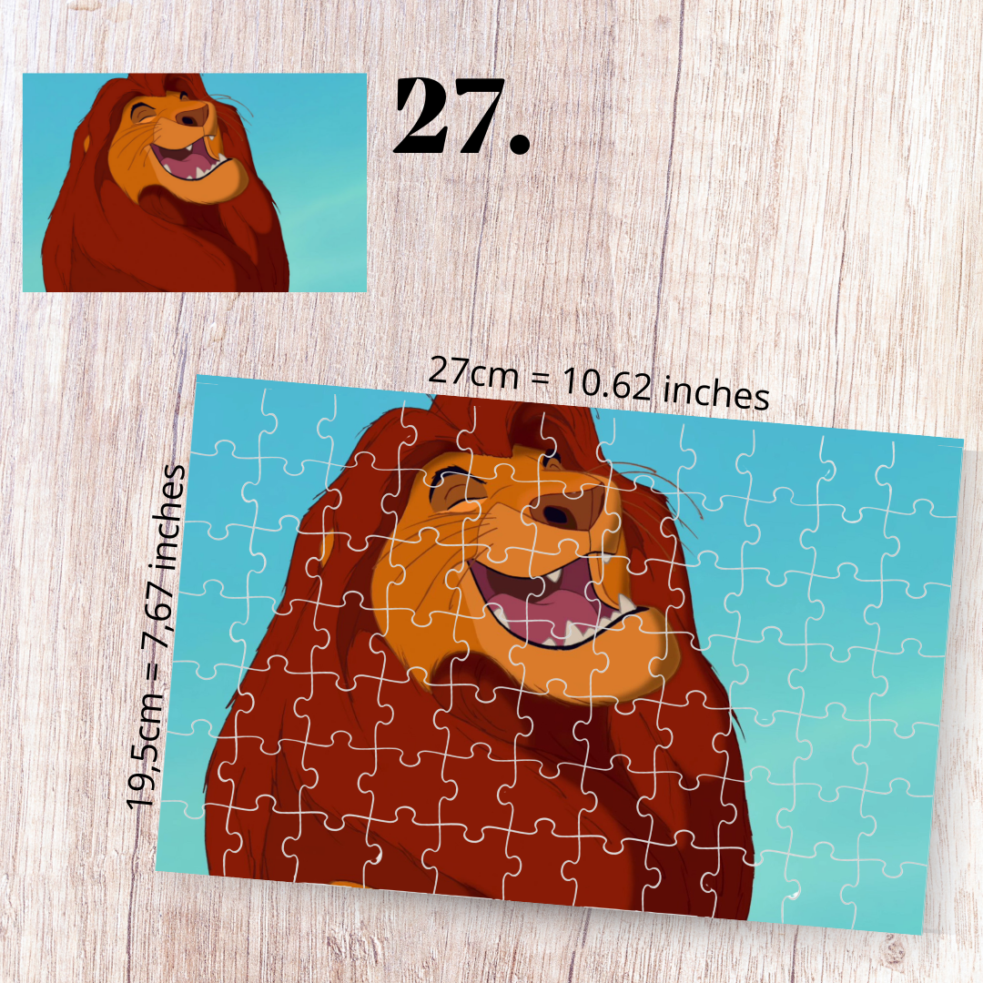 The Lion King puzzle - Simba, Nala, Timon and Pumbaa