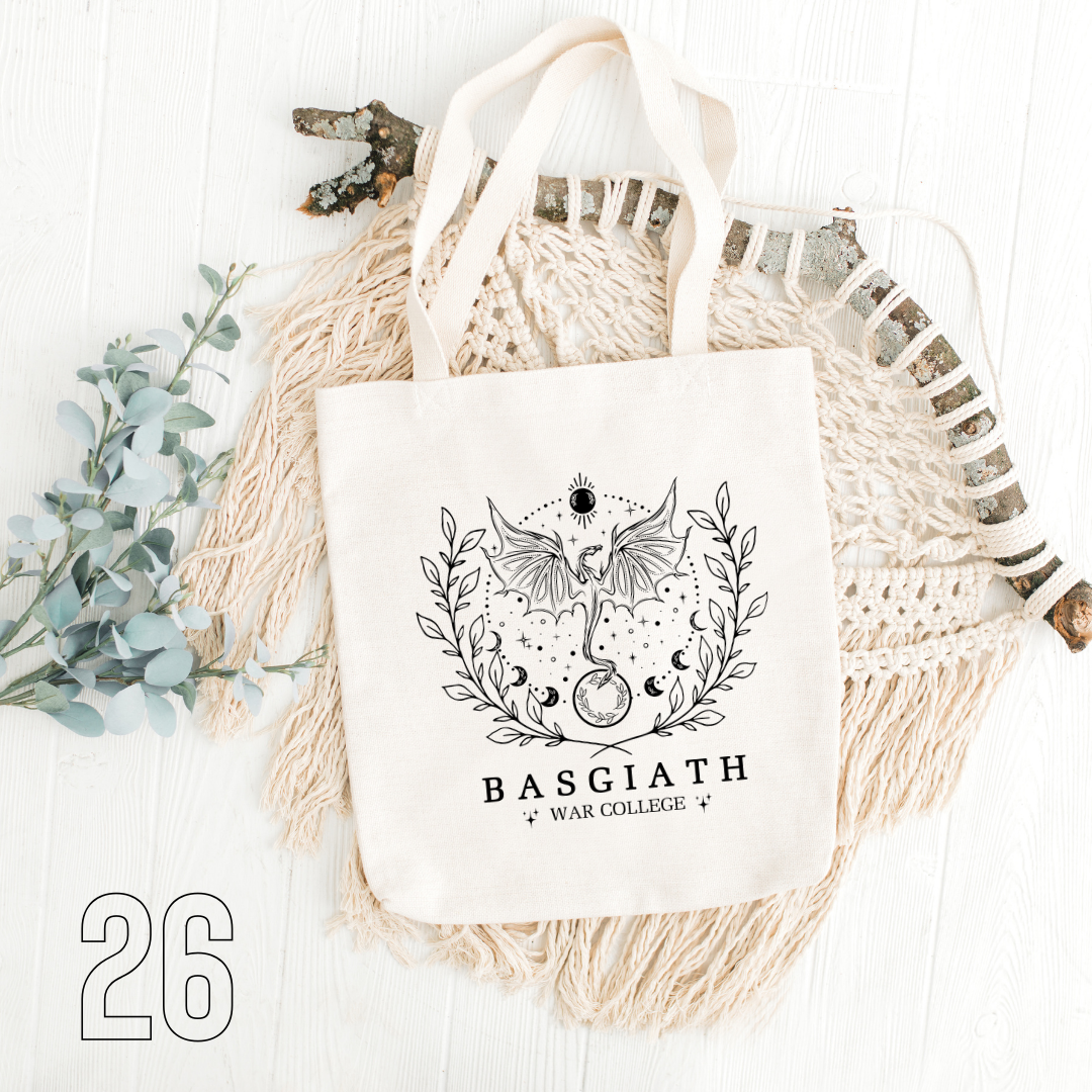Fourth Wing, Iron Flame, Onyx Storm - 100% Cotton | Tote Bag