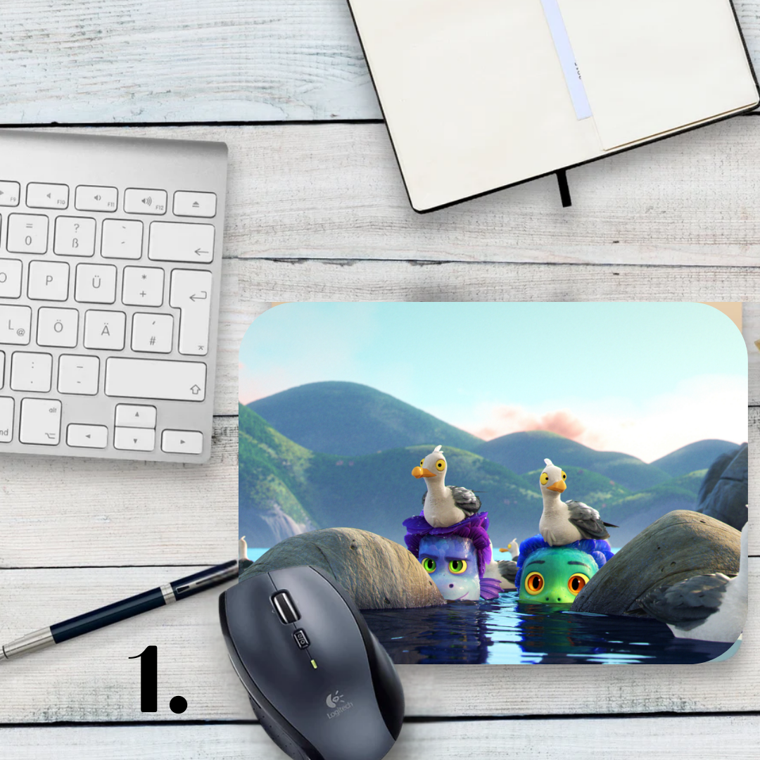 Podkładka pod mysz Luca / Luca – animacja Disney Pixar, Luca i Alberto