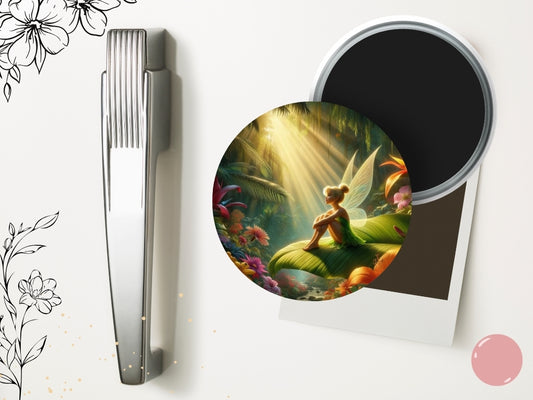 Tinker Bell fridge magnet - Disney movie inspired, cute magnet, Silvermist, Rosetta, Fawn