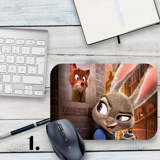 Podkładka pod mysz Zwierzogród / Zootopia – Judy Hopps i Nick Wilde