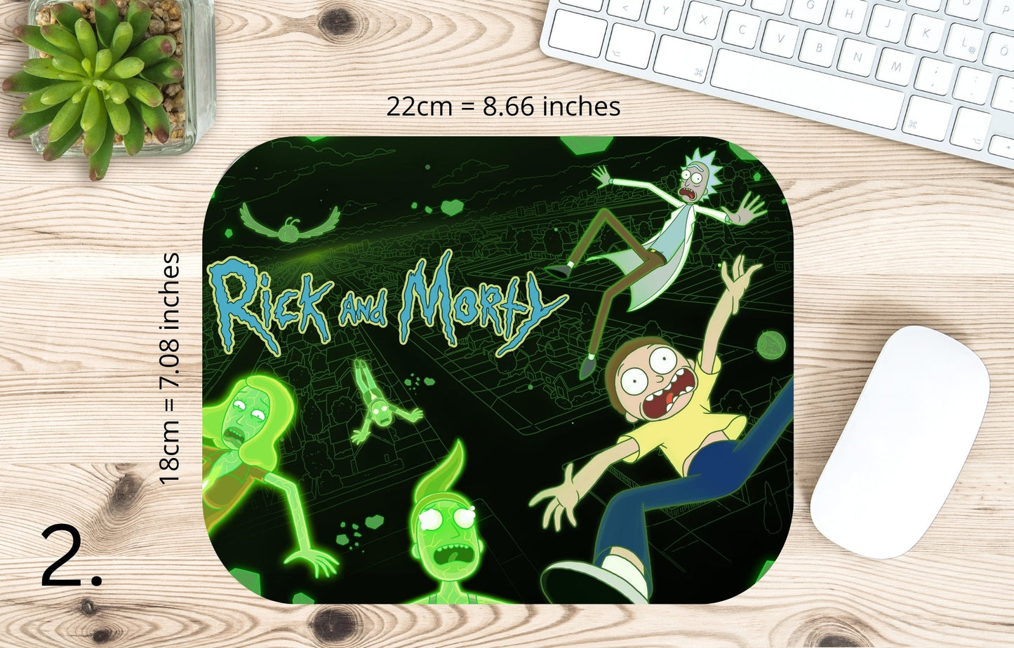 Podkładka pod mysz Rick i Morty / Rick and Morty – multiversum, serial animowany sci-fi