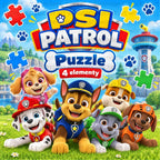 Książeczka interaktywna Psi Patrol – Puzzle na rzepy i rysowanie po kropkach | Mazak w zestawie