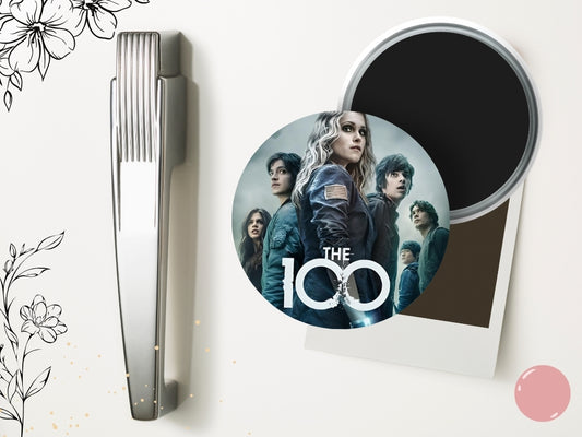 Magnes na lodówkę The 100 – inspirowany serialem, estetyczny magnes, Clarke Griffin, Bellamy Blake, Lexa