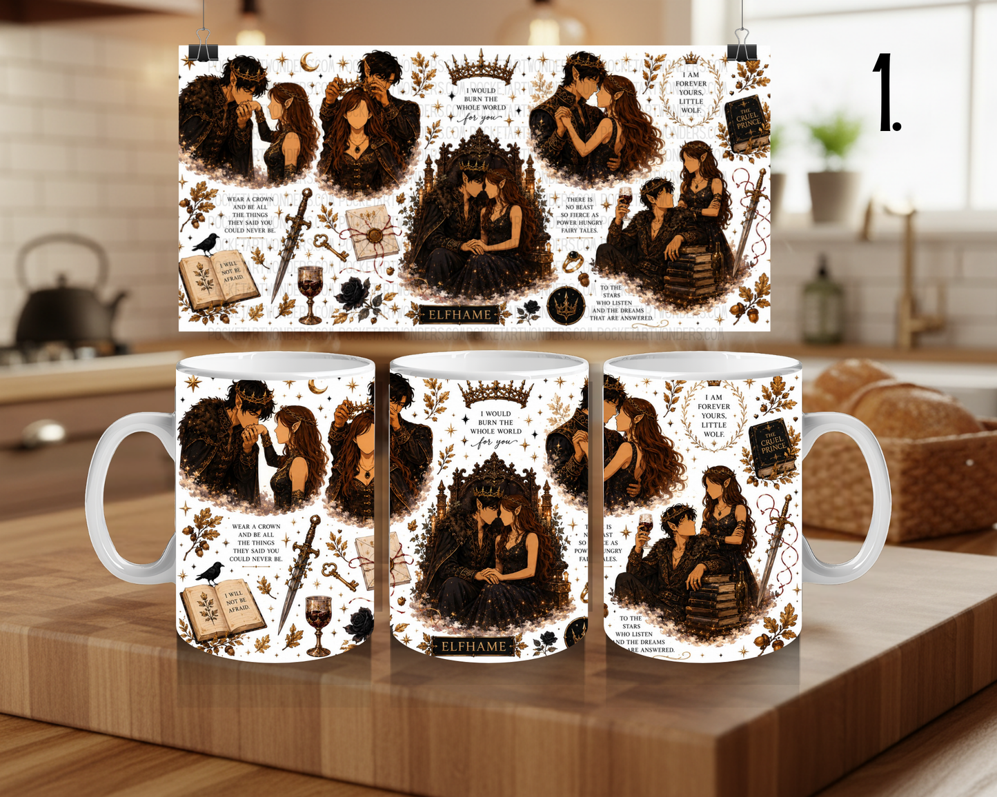 Ceramic Mug 330 ml - The Cruel Prince Inspired