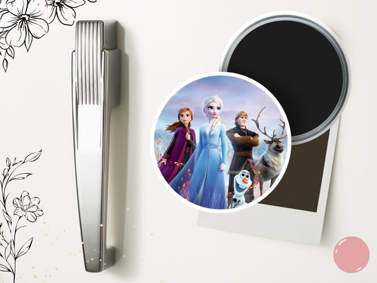 Frozen Refrigerator Magnet – inspired by Disney movie, aesthetic magnet, Elsa, Anna, Olaf