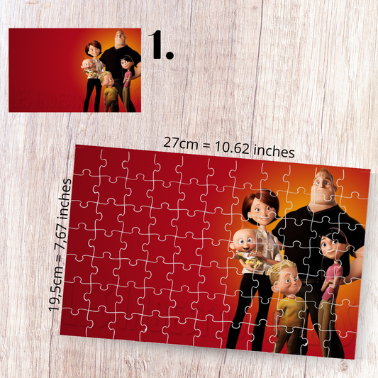 Puzzle Iniemamocni / The Incredibles – animacja Pixar, rodzina superbohaterów