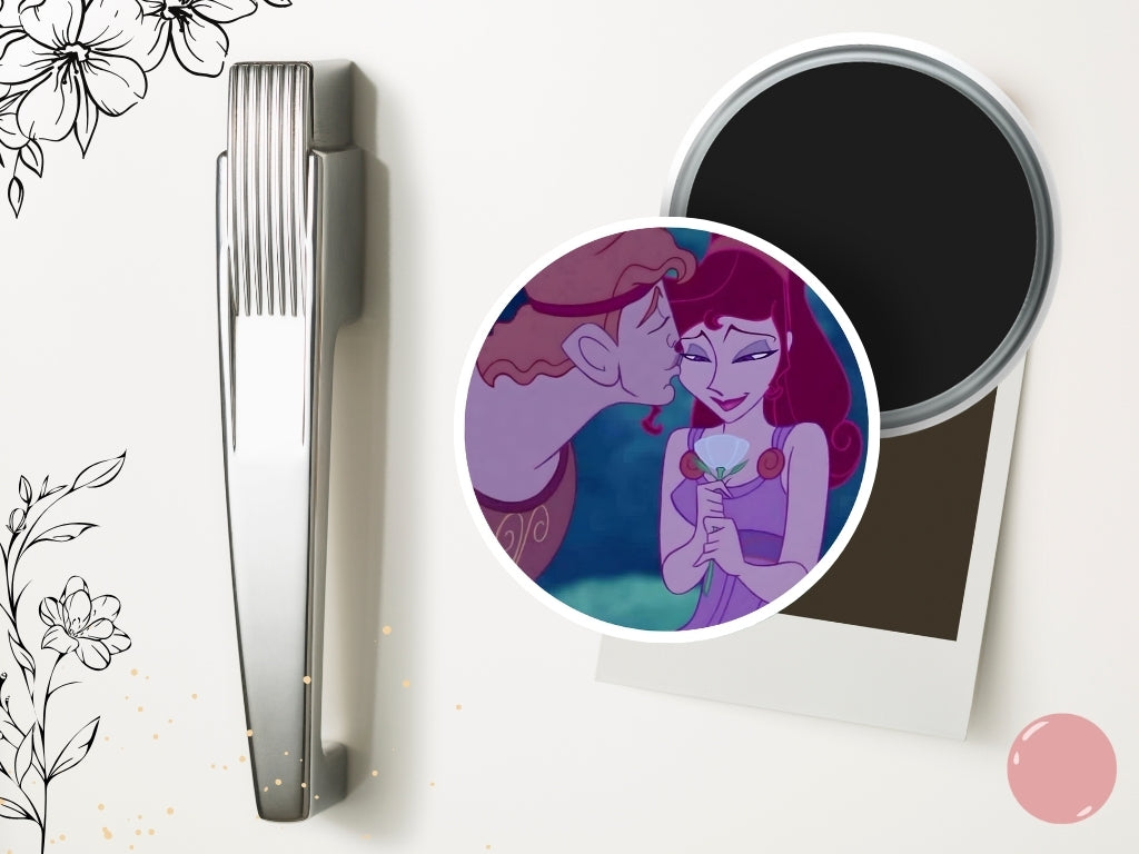 Magnes na lodówkę Herkules – inspirowany filmem Disney, estetyczny magnes, Hades, Megara